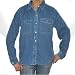 image and picture of Womens Polo Ralph Lauren Jeans Company petite denim shirt. Very high quality brand name full button up jeans shirt with double button chest pockets and an incredible designer cutting.