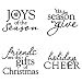 All Products : HERO ARTS SET of 4 WOOD MOUNTED RUBBER STAMPS - JOYS OF THE SEASON - CHRISTMAS