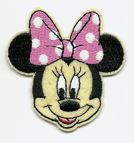 Minnie Mouse Polka Dot Bow Iron On/Sew On Embroidered Patch