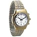 Mens Royal Tel-Time Bi-Color Talking Watch with White Dial- Expansion Band