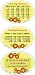 Kitchen Cooking Measures 3 Pack Oval Magnets