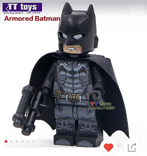 Batman mini armored figure lego style building block collector ch…