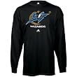 adidas Washington Wizards Black Primary Logo Long Sleeve T-shirt