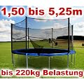 Hochwertiges Gartentrampolin mit Zubeh�r, 1,50m - 5,25m