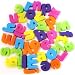 40 Mini Alphabet Letters Fridge Magnets - Multicolured