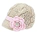Bestknit Handmade Newborn Toddler Baby Girls Crochet Knit Brim Cap Hat
