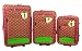 3 Piece Hot Pink / Lime Green Polka Dot Luggage Set
