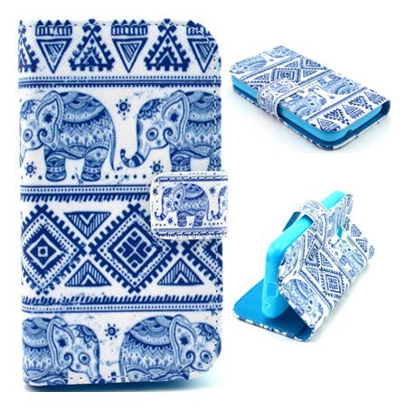 Galaxy Ace 4 Case,Flipcase Elegant Fashion Print Style PU Leather Wallet Type Flip Folio Design Protective Skin Cover with Credit Card Holder Slots Case for Samsung Galaxy Ace 4 Lite G313/ace NXT SM-G313H Case