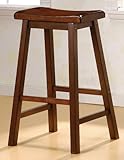 Madisonville Walnut Wood Bar Stool (Set of 2)