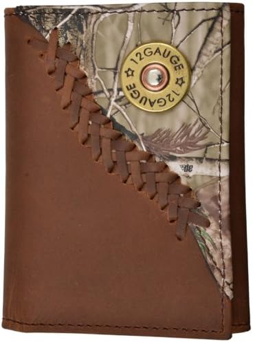 Justin Original Workboots Mossy Oak Leather Wallet Trifold Style