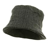 Herringbone Bucket Hat-Grey W15S38D