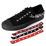 MENS Canvas Low Top Shoes Rocker Emo Bondage Strap Sneaker Black