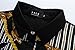 SSLR Men's Rock Style Striped Long Sleeve Shirt