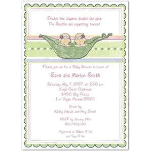 3D-2-Peas-In-A-Pod-Girls-Baby-Shower-Invitations-Set-of-20