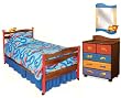 Room Magic Chocolate 5 Piece Bedroom Set, Boys Like Trucks