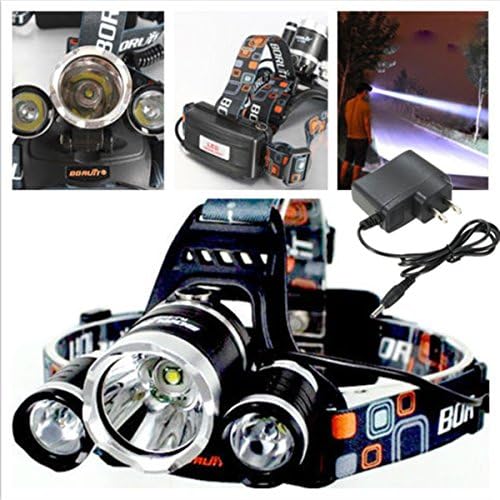 5000Lumens High power 3x XM-L T6 LED 3T6 Rechargeable Headlamp Headlight Torch for bicycle bike + Charger