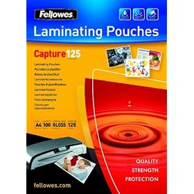 Fellowes - 125� A3 - Pochettes de plastification � chaud - 125 microns - Pack de 100 - brillante