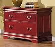 Louis Phillipe Cherry File Cabinet By Coaster Furniture