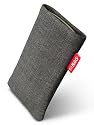 fitBAG Jive Grau Handytasche Tasche aus Textil-Stoff mit Microfaserinnenfutter f&uuml;r Samsung Google Galaxy Nexus i9250 (Neues Modell ab Oktober 2011)