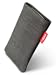 fitBAG Jive Grau Handytasche Tasche aus Textil-Stoff mit Microfaserinnenfutter für Samsung Google Galaxy Nexus i9250 (Neues Modell ab Oktober 2011)
