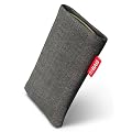 fitBAG Jive Grau Handytasche Tasche aus Textil-Stoff mit Microfaserinnenfutter f�r HTC Desire S (Saga)