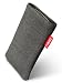 fitBAG Jive Grau Handytasche Tasche aus Textil-Stoff mit Microfaserinnenfutter f�r Samsung Galaxy S 2 / S2 / II i9100