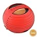 XBOOM Ceramic Mini Portable Capsule Speaker with Rechargeable Battery, Enhanced Bass+ and Ceramic Resonator - Red