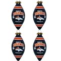 Denver Broncos 4-Pk Ornament Set