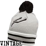 Mitchell & Ness San Antonio Spurs Gray Vintage Jersey Stripe Cuffed Knit Beanie