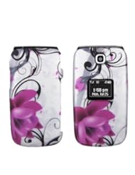 Wireless: Case+Wrap+Cap, Hard Plastic Snap on Cover Fits LG UN150 Envoy Pink Lotus Rubber - Beyond