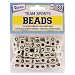 Number Beads, 6mm White Cube with Black Numbers, 80/pkg (Pack of 1)