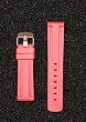 Red Panerai Style Heavy Rubber 22mm with Heavy S/S Buckle By Toscana by Toscana