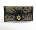 AUTHENTIC COACH LEGACY SIGNATURE SLIM ENVELOPE WALLET 41955 (khaki/Black)