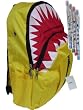 Unisex Shark Large Backpack Yellow, Travel, Camping Bag