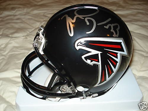 MICHAEL TURNER SIGNED AUTOGRAPHED ATLANTA FALCONS MINI HELMET W/ HOLOGRAM + COA