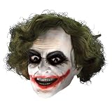 513axxSeCcL. SL160  Rubie s Costume Co 33009 Batman Dark Knight Adult Joker 3 4 Vinyl Mask with Hair Size One Size