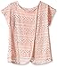 Beautees Girls' Big 2pctop W/Bfly Top Lace Back