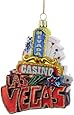 Kurt Adler Glass Las Vegas Ornament, 5-Inch