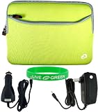 ASUS Eee PC 1000 10-Inch Netbook Sleeve Case - Bundle with 12V Car and Wall Charger