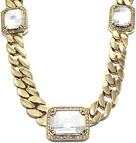 CSG 15mm Miami Cuban Link Emerald Cut Iced Out Chain 30" Golden Plating