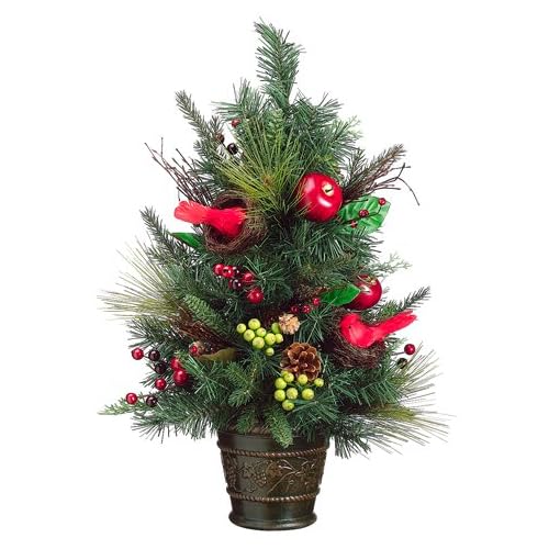 2 ft red decorated christmas trees pictures