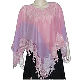 Fashion Ponchos Womens Outerwear in Wool Jacquard Design 40  x 40  (pnch249)