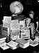 New York Telephone Operator Checking a Listing From Foreign Telephone Directories Photographic Poster Print by Margaret Bourke-White, 12x16