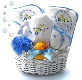 Personalized Blue Ducky Bath Time