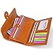 Jack&Chris Women's Genuine Leather Organizer Wallet Card Case Purse, WBXH053 (Brown)