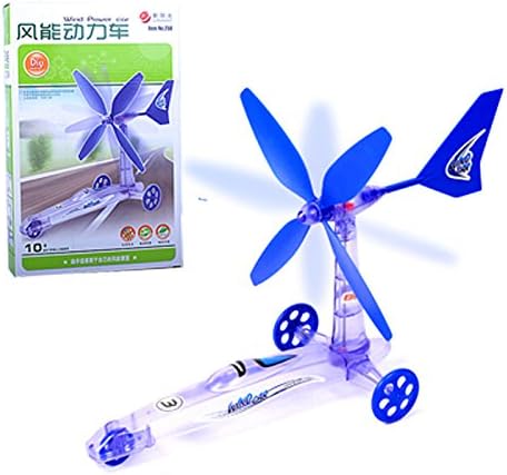 1set Wind power car small DIY production technology plastic model kits for primary school students