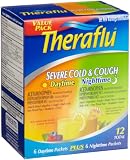 Third Party New : Theraflu Severe Cold & Cough (6-Daytime, 6-Nighttime), 12-Count Packets (Pack of 2)