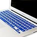 iBenzer Macaron Series Silicone Keyboard Cover for MacBook Pro 13’’ or 15’’ with Touch Bar (2018 2017 2016 Model: A1706 A1707 A1989 A1990),Royal Blue