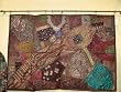 Brown Decorative Indian Wall Hanging Mirror Bead Sari Tapestry Throw CLEARANCE