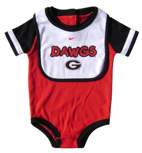 Georgia Bulldogs Infant Creeper Set by Nike (3-6Mo)